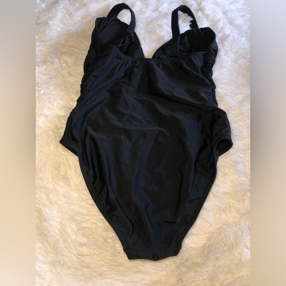 VENUS Black One Piece Swimsuit with Adjustable Straps SIZE 10 NWOT - Picture 15 of 16